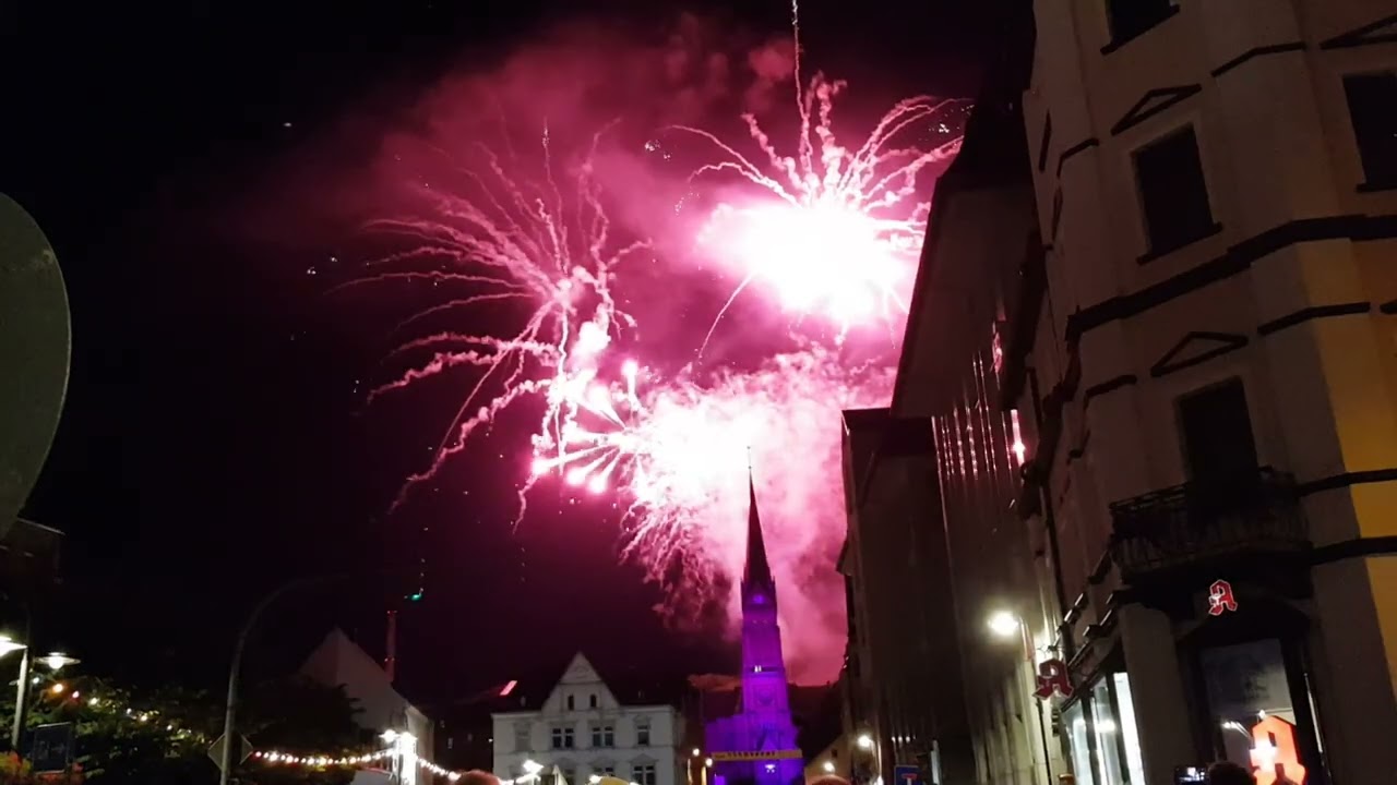 Aue Stadtfest - Feuerwerk 15.07.22