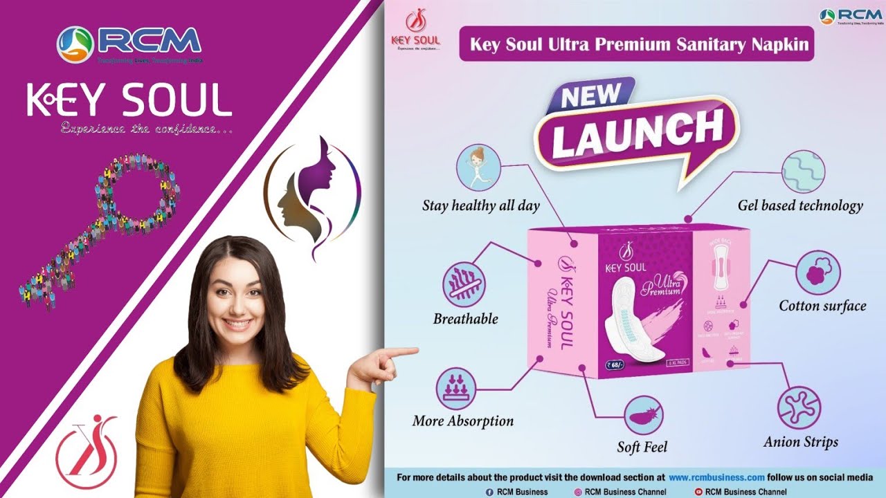 RCM Key Soul || New Launch 📢 🎁 Key Soul Ultra Premium Sanitary Napkin 👩 ...