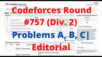 Problems A, B, C | Codeforces Round #757 (Div. 2)  | Video Editorial