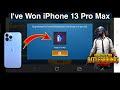 I have won iphone 13 pro max in pubg mobile event