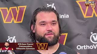 Washington Commanders OL Sam Cosmi On Team Accountability