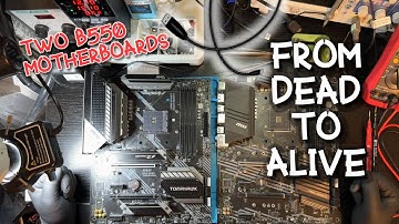 From Fast Fix to Hopeless Case – Repairing Two MSI B550 Motherboards