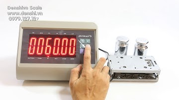 Hướng dẫn hiệu chuẩn cho cân XK3190-A27E