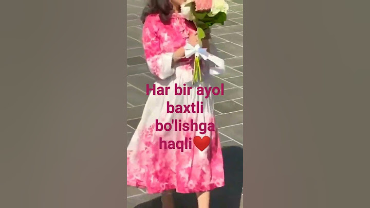 Har bir ayol baxtli bo'lishga haqli.Har bir ayol baxtli bo'lsin🤲🤲