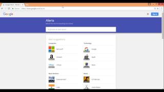 In this video we are going to show how create google alerts, more on
alerts app, about rss feed, info alert when someone se...