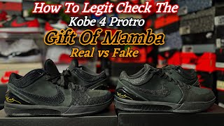 How To Legit Check The Kobe 4 Protro Gift Of Mamba (Real vs Fake)