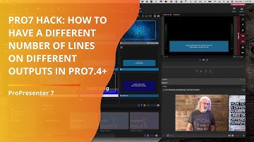 ProPresenter 7 Tutorial: How to have a different number of lines on different outputs