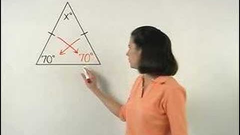 The Isosceles Triangle Theorem - YourTeacher.com - Math Help