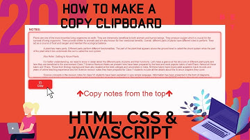 How to make a Copy clipboard using HTML, CSS, JavaScript | Abhicoder | Very easy