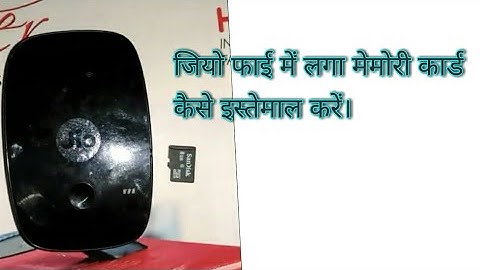 SD card use in jio fi device,wirelessly share, upload,download anything anytime