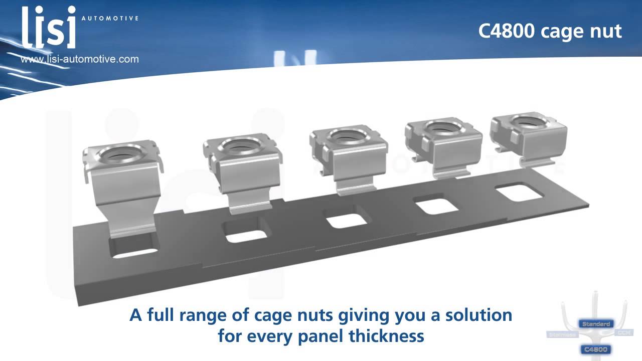 Presentation de la famille Ecrou cage C4800 de LISI AUTOMOTIVE
