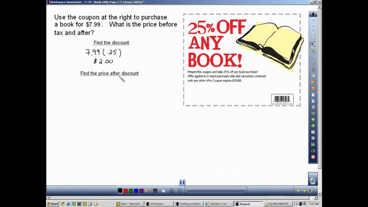 Section 3 7 B Solve Problems Involving Percent - YouTube