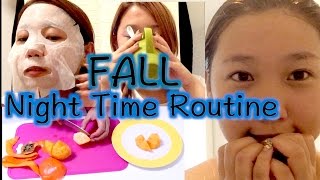 Fall Night Time Routine /skin care/hair care