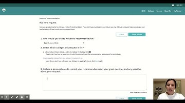 Requesting Teacher Recommendation in Naviance