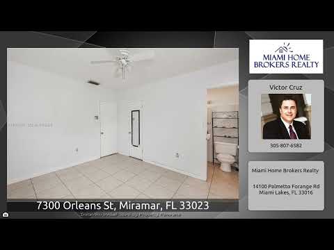 7300 Orleans St, Miramar, FL home video tour