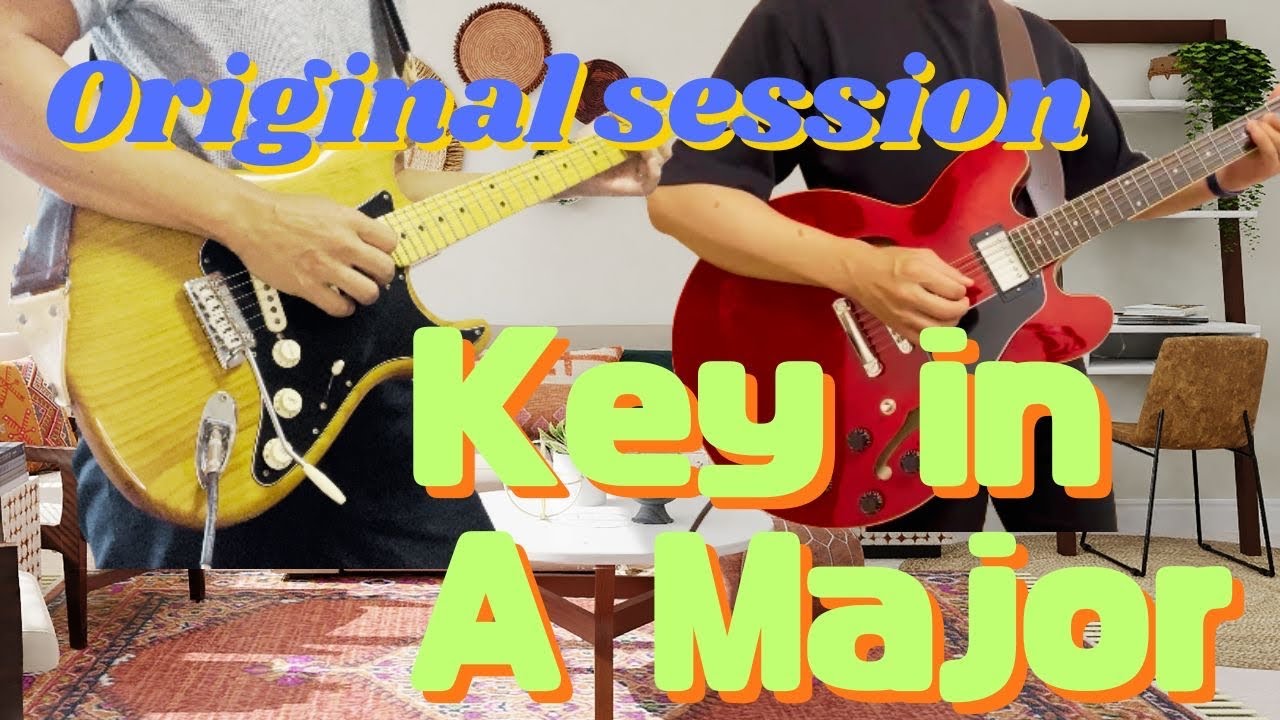 Original guitar session “Bright Room “ key in A major.