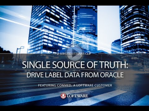 Single Source of Truth: Drive Barcode Label Data from Oracle with Loftware