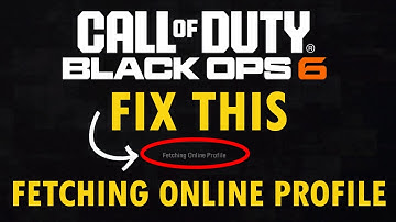 How To Fix "Fetching Online Profile" Error In Black Ops 6 and Warzone | #BO6