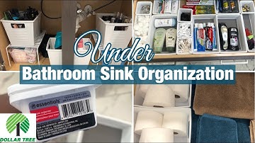 UNDER BATHROOM SINK ORGANIZATION| BUDGET FRIENDLY| ORGANIZE & DECLUTTER WITH ME