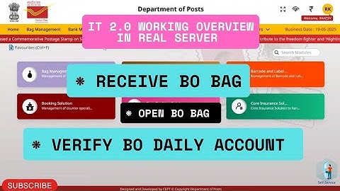 Receive BO Bag | BO daily account verification #bobag  #daily #account #indiapost #postoffice
