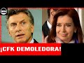 ¡PEGUE MOROCHA, PEGUE! CFK salió durísima contra Macri: "Era tu papá, eras vos y tu mamá también"