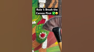 No Dust 🙅‍♀️❌ | Clean canvas before start ✅ #art #shorts #tips #ytshorts #viral #painting #cleaning