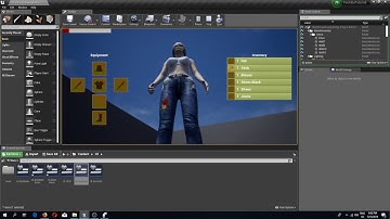 UE4 Equipment Clothing Tutorial unequip items.