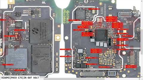 XIAOMI POCO C75 In Out Voltes Power Shot Problem Ways Hardware Solution #borneoschematic #gsmstore #