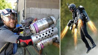 Dad Builds Home-Made Jet Pack!