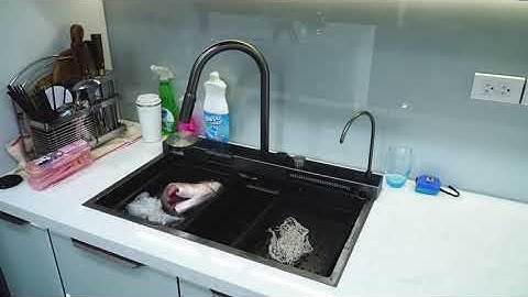 Chậu rửa bát một hố hợp kim phủ nano tối ưu công năng | Nội thất Nguyễn Kim