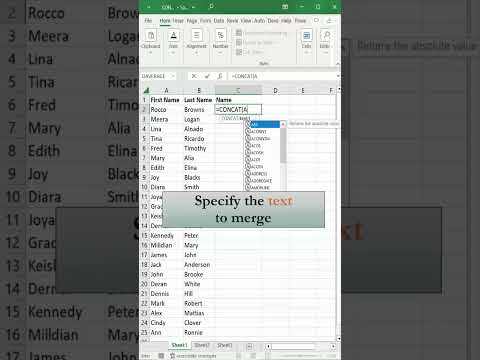 Combine Text from Multiple Cells into One Cell in Excel