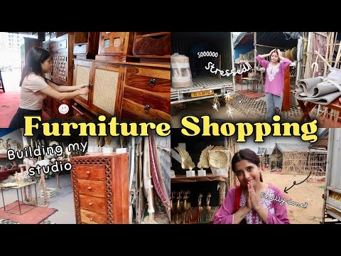 This is so Stressful😭 Furniture hunting for New Studio | Banjara Market Vlog | Anindita Chakravarty