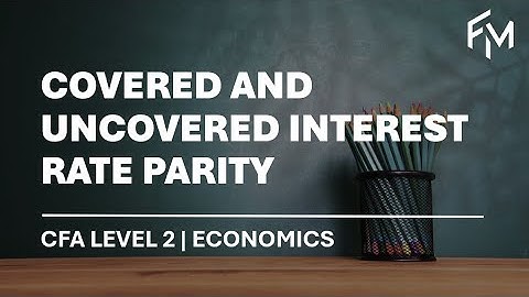 CFA Level 2 | Economics: Covered and Uncovered Interest Rate Parity