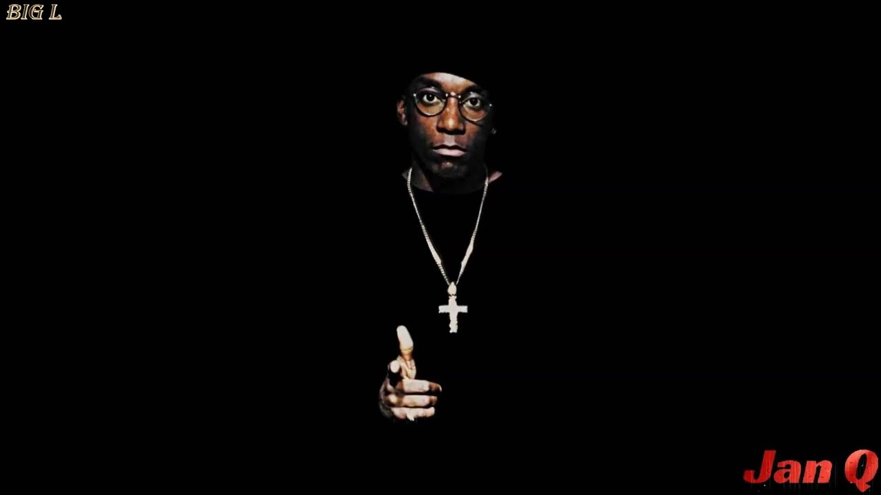 big l dressed in all black Big L