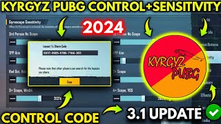 UPDATE 3.1 KYRGYZ PUBGM NEW BEST SENSITIVITY + CODE AND BASIC SETTING CONTROL