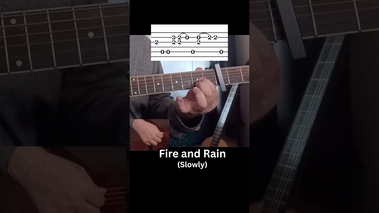 Fire and Rain Guitar Lesson