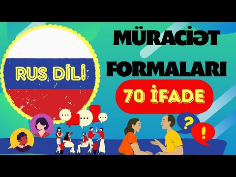 🇷🇺 Rus dilində Müraciət Formaları və 70 ifadə | Rus dili dərs 28