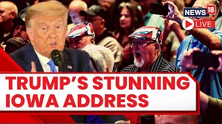 Donald Trump's Speech In IOWA | Trump Attacks Joe Biden, Ron DeSantis | 2024 U.S. Elections LIVE