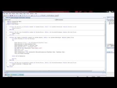 How to: Email Bomber Visual Baisc.