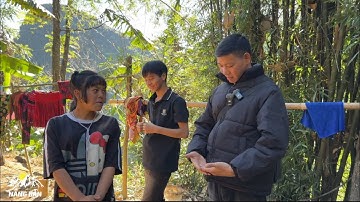 Sùng Vivu tự tay đắp chân hàng rào nhà Chứ Dia Xúa đẹp nét căng, Em Sinh vác bụng bầu ra thăm em Di