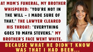 At Mom's Funeral, My Brother Said You Get Nothing – Then the Lawyer Named Me the Sole Heir