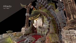 3D Environment Breakdown - The Four Horsemen Fountain