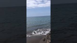 Black Volcanic Sand – Atlantic Ocean Waves 🌊🖤