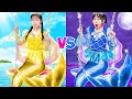 One colored makeover challenge day mermaid vs night mermaid  funny stories about baby doll family