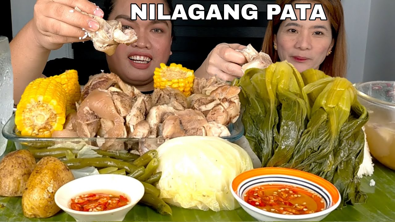 NILAGANG PATA  AT PATIS SILI | MUKBANG PHILIPPINES | FILIPINO FOOD