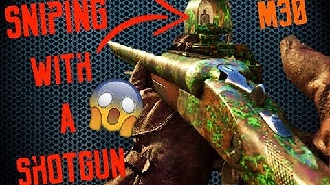 SNIPING with a SHOTGUN in Call of Duty WW2 - M30 Luftwaffe Drilling Shotgun (Rifle Bullet)