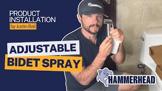 How to Install Adjustable Pressure Handheld Bidet Sprayer by HammerHead Showers