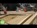 【woodworking】laminate trimmer/　Solid board table top board plane scraping jig