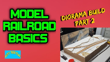 MODEL RAILROAD BASICS: Diorama Build Part 2-Laying Cork & Fascia