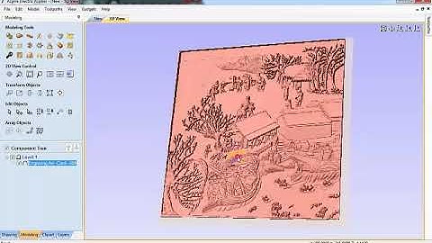 Hướng Dẫn Tạo Phay Tranh Gỗ Trên Phần Mềm Vectric Aspire